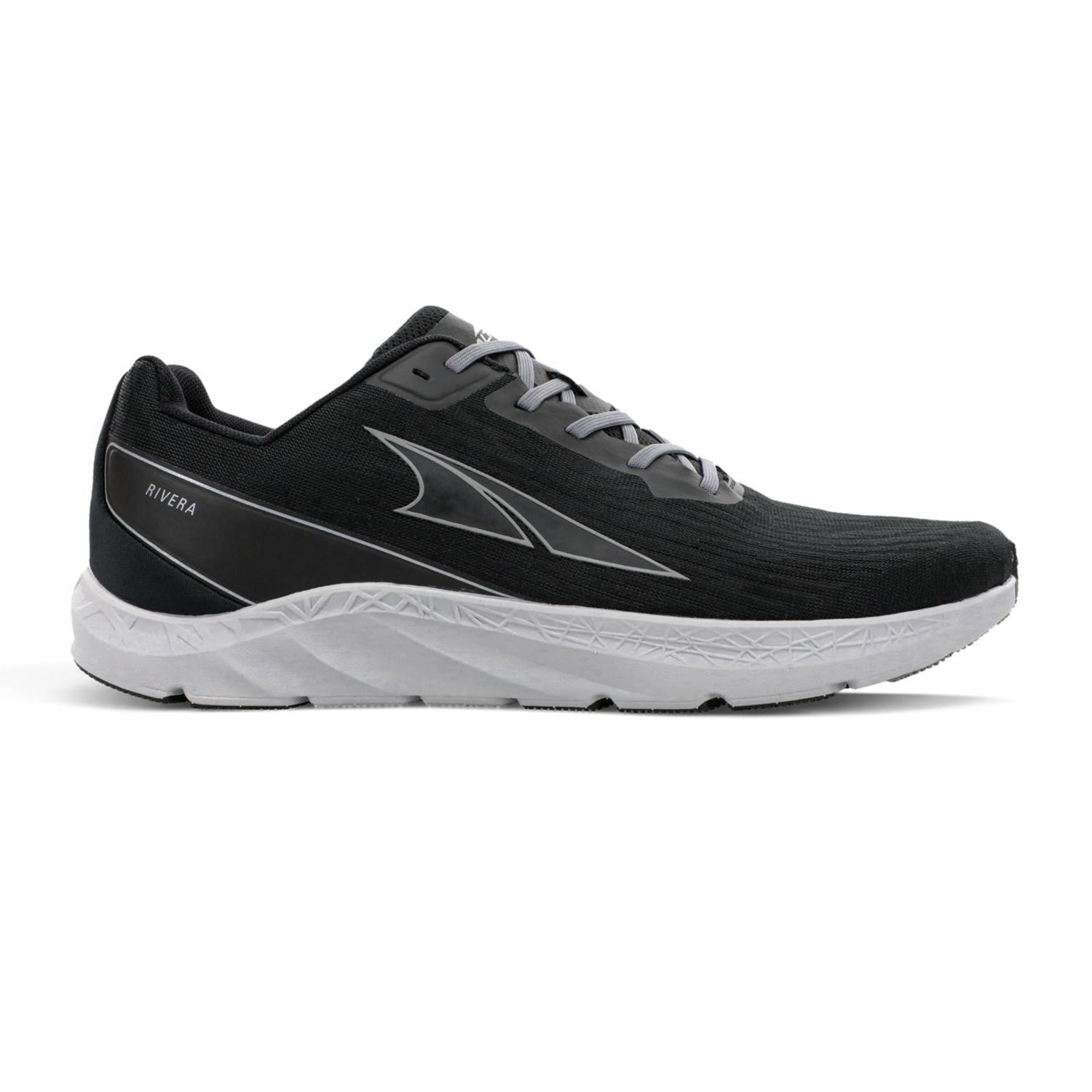 Altra Mens Rivera Road Running Shoes Black/Grey | EWRO-57864